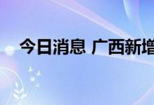 今日消息 广西新增本土无症状感染者8例