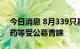 今日消息 8月339只基金参与定增 新能源医药等受公募青睐