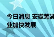 今日消息 安徽芜湖市：三方面推动机器人产业加快发展