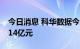 今日消息 科华数据今日跌停 一机构净卖出1.14亿元