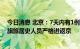 今日消息 北京：7天内有1例及以上本土感染者所在县市区旗旅居史人员严格进返京