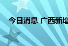 今日消息 广西新增本土无症状感染者8例