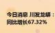 今日消息 川发龙蟒：上半年净利7.88亿元，同比增长67.32%