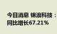 今日消息 锦浪科技：上半年净利3.98亿元，同比增长67.21%