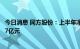 今日消息 同方股份：上半年净亏损4亿元，上年同期亏损5.27亿元