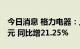 今日消息 格力电器：上半年净利润114.66亿元 同比增21.25%