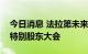 今日消息 法拉第未来将在股价大跌之际召开特别股东大会