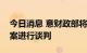 今日消息 意财政部将就意大利航空公司收购案进行谈判