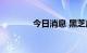 今日消息 黑芝麻上演地天板