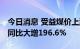 今日消息 受益煤价上涨 陕西煤业上半年净利同比大增196.6%