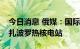 今日消息 俄媒：国际原子能机构专家团抵达扎波罗热核电站