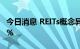 今日消息 REITs概念异动拉升 华发股份涨超9%