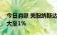 今日消息 美股纳斯达克100指数期货涨幅扩大至1%