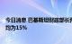 今日消息 巴基斯坦财政部长预计 2023财年的通货膨胀率平均为15%