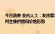 今日消息 业内人士：发改委本周再次约谈大型猪企屠企 研判生猪供需和价格形势