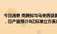 今日消息 壳牌拟与马来西亚国有石油公司合作开发天然气田，日产量预计8亿标准立方英尺