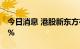 今日消息 港股新东方在线尾盘涨幅扩大至30%