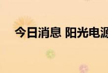 今日消息 阳光电源：积极导入国产IGBT