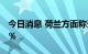 今日消息 荷兰方面称天然气储存水平已达80％