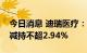 今日消息 迪瑞医疗：股东宋勇、宋洁拟合计减持不超2.94%