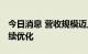 今日消息 营收规模迈上百万亿元 行业结构持续优化