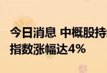 今日消息 中概股持续走高  纳斯达克中国金龙指数涨幅达4%