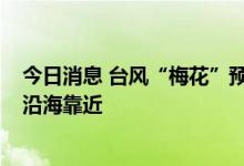 今日消息 台风“梅花”预计13日进入东海 逐渐向浙江东部沿海靠近