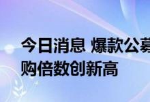 今日消息 爆款公募REITs吸金500亿 网下认购倍数创新高