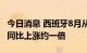 今日消息 西班牙8月从俄罗斯进口天然气数量同比上涨约一倍