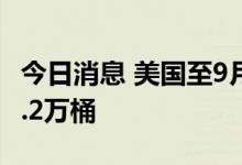 今日消息 美国至9月9日当周EIA原油库存244.2万桶