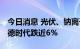 今日消息 光伏、钠离子电池板块持续低迷 宁德时代跌近6%