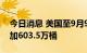 今日消息 美国至9月9日当周API原油库存增加603.5万桶