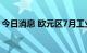 今日消息 欧元区7月工业产出月率录得-2.3%