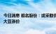 今日消息 祖名股份：或采取供应商代收代储等措施应对原料大豆涨价