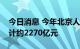 今日消息 今年北京人工智能相关产值规模预计约2270亿元