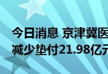 今日消息 京津冀医药集采成效显著 跨省就医减少垫付21.98亿元