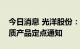 今日消息 光洋股份：收到埃科泰克、长鹰信质产品定点通知