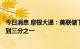 今日消息 摩根大通：美联储下周加息100个基点的可能性不到三分之一