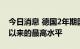 今日消息 德国2年期国债收益率升至2011年以来的最高水平