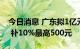 今日消息 广东拟1亿元补贴家电“以旧换新” 补10%最高500元