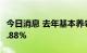 今日消息 去年基本养老保险基金投资收益率4.88%