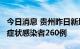 今日消息 贵州昨日新增确诊病例10例 新增无症状感染者260例