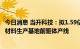 今日消息 当升科技：拟1.59亿元投资扩建江苏当升锂电正极材料生产基地前驱体产线