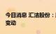 今日消息 汇洁股份：股东减持股份 实控人拟变动