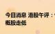 今日消息 港股午评：恒指收跌0.97% 回港中概股走低