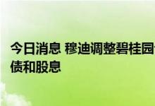 今日消息 穆迪调整碧桂园评级至Ba2 认为其现金足以支付短债和股息