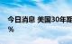 今日消息 美国30年期国债收益率升至3.574％