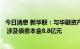 今日消息 新华联：与华融资产存在债券收购及债务重组纠纷 涉及债务本金8.8亿元