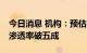 今日消息 机构：预估2023年OLED手机面板渗透率破五成