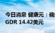 今日消息 健康元：确定GDR发行价格为每份GDR 14.42美元